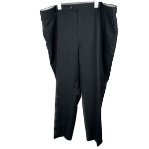 Jones New York Trouser Suit Pants Solid Pinstripe Button Hook & Eye Zip Closure